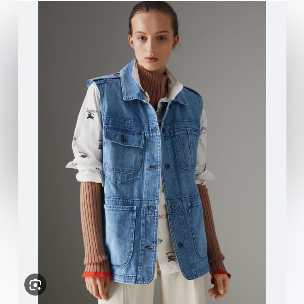 Burberry Japanese Denim Jacket Vest